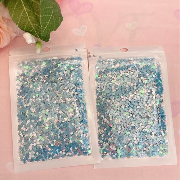 9 packs of glitter stars sprinkles. DIY - Picture 4 of 6